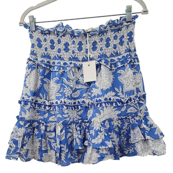 New NWT Jennifer & Grace Smocked Waist Tiered Skirt Large Style Style ct2364m - Picture 1 of 9